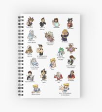Yu-Gi-Oh Abridged Catchprases Spiral Notebook