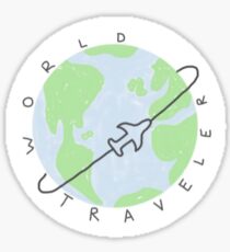 World Traveler Sticker