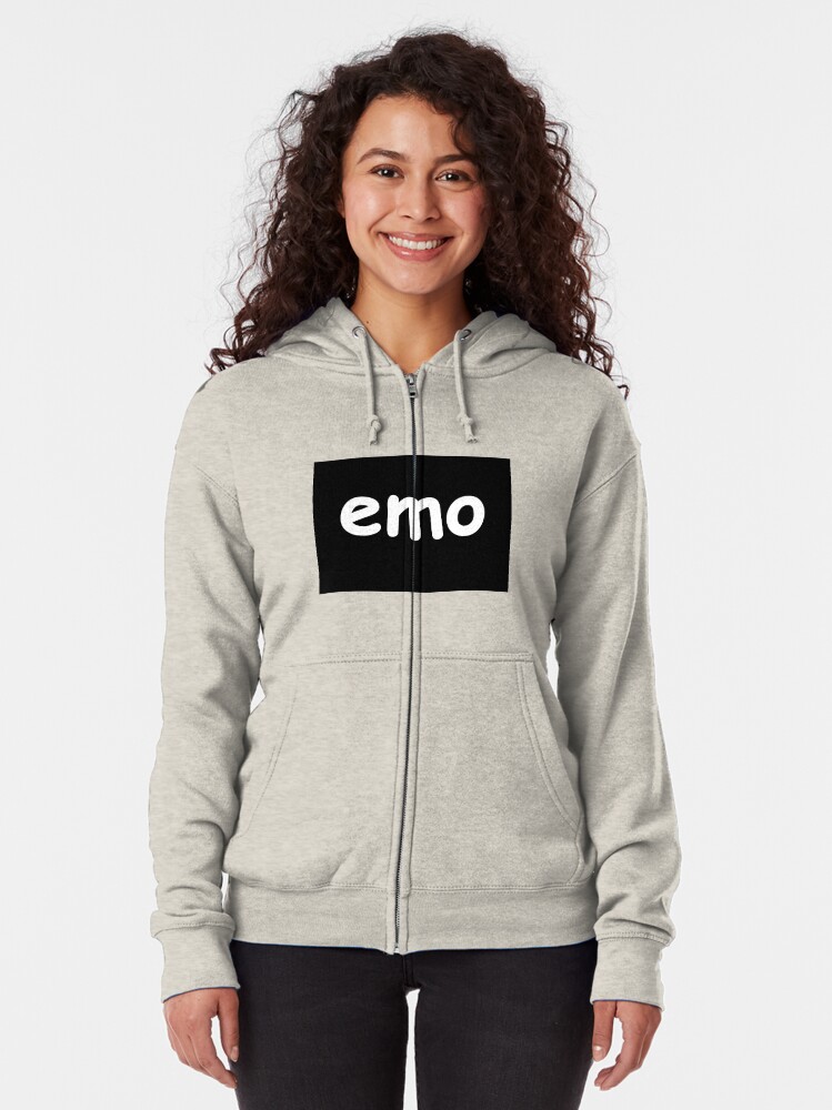 "Emo" Zipped Hoodie by KatieRose64 Redbubble