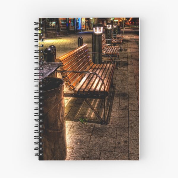 Item preview, Row of Benches Night Cityscape designed and sold by Demoshane.