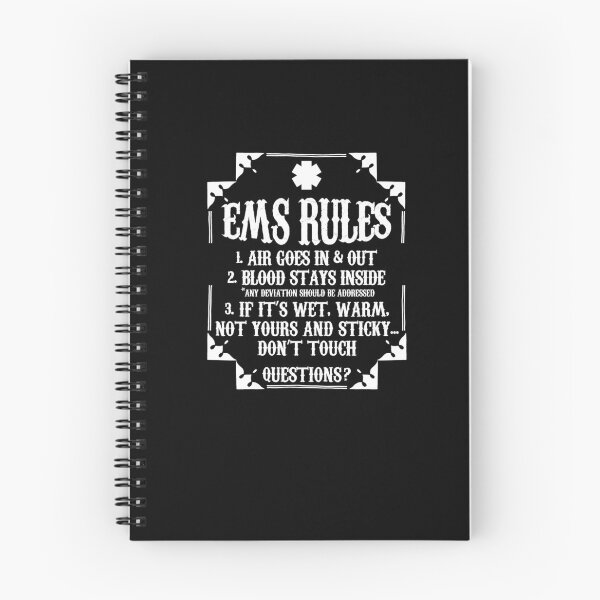 Item preview, Funny Cool EMS Rules EMTs Emergency Room EMT Paramedic Shirt designed and sold by LookTwice.