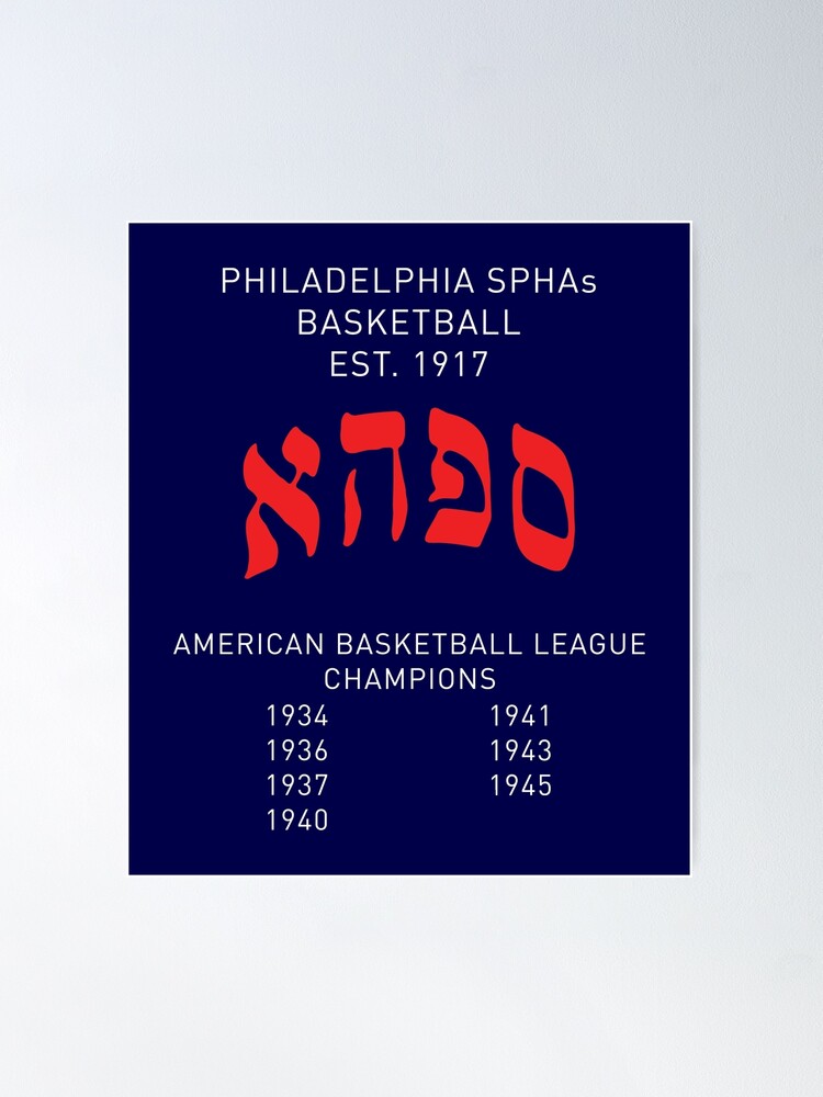 Philadelphia Sphas Basketball Team Long Sleeve T Shirt Abl Retro