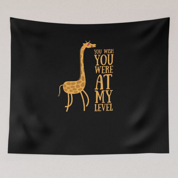 Item preview, Cute You Wish You Were At My Level Giraffe Pun Giraffes Tee designed and sold by LookTwice.