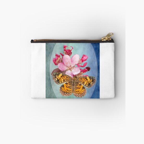 Item preview, Pearl Crescent Butterfly on Crab Apple Blossom designed and sold by Bonnie T.  Barry.