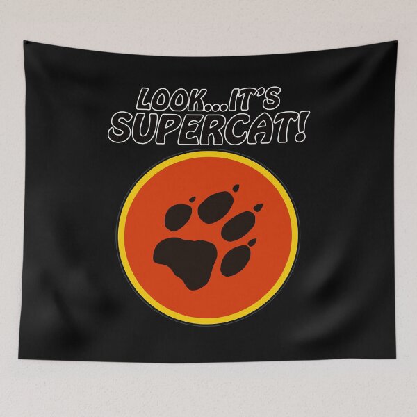 Item preview, CUTE KITTY CATS T-SHIRTS! LOOK... IT'S SUPERCAT! T-SHIRT  designed and sold by BrandNewTeez.
