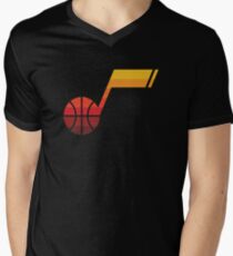 Utah Jazz Note T-Shirt mit V-Ausschnitt für Männer
