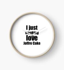 Joffre Cake Lover Gift I Love Dessert Funny Foodie Clock