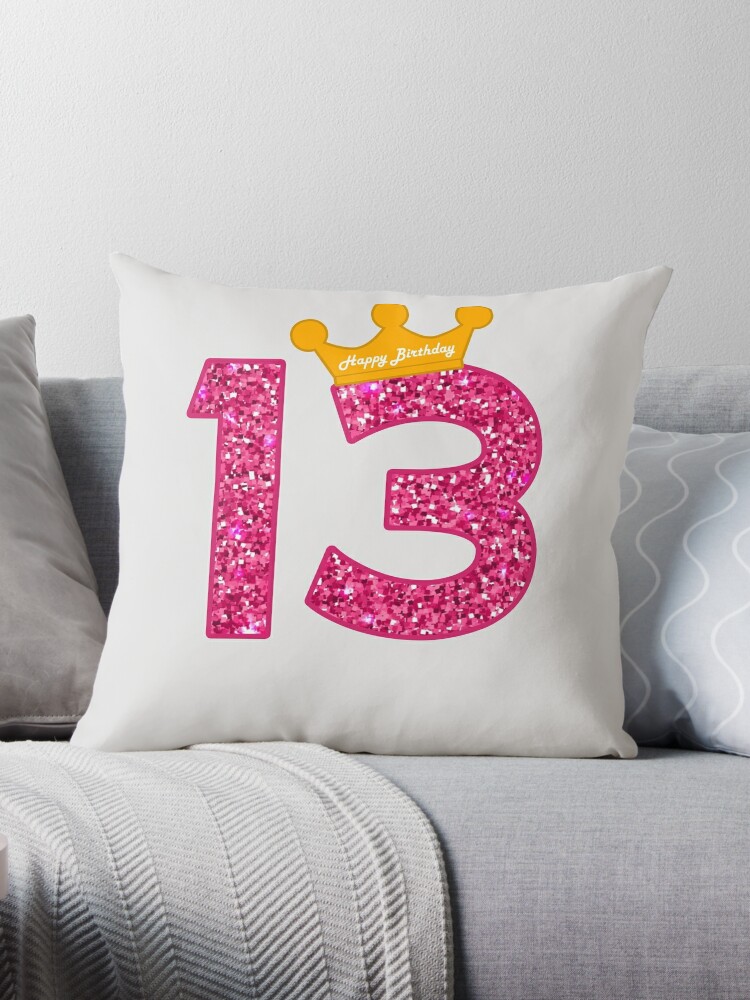 7th Birthday Gifts for Girls, Gifts for 7 Year Old Girls Pillow Cover 18X  18, 7th Birthday Decorations for Girls, 7 Year Old Gifts, 7 Year Old Girl