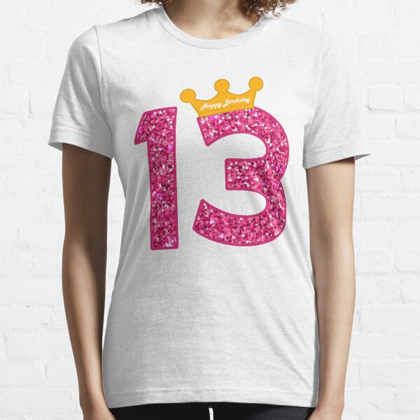 Happy Birthday Art, Girls 13th Party 13 Years Old Bday Essential T-Shirt