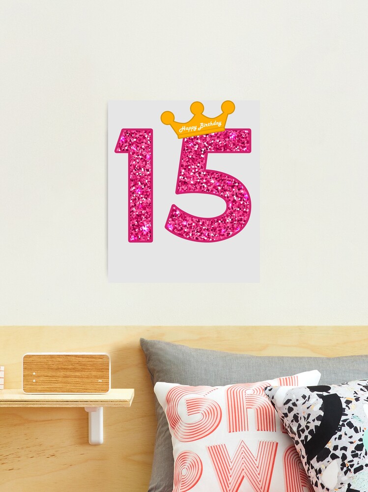 15th Birthday Gift for Teen Girl 15 and Awesome Girls Gifts #2 Acrylic  Print by Art Grabitees - Pixels