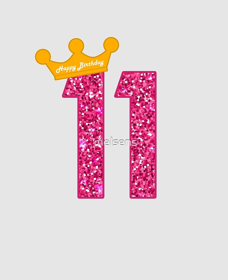 Coque Et Skin Adhesive Ipad Joyeux Anniversaire Art Fete Des Filles 11eme 11 Ans ay Par Melsens Redbubble