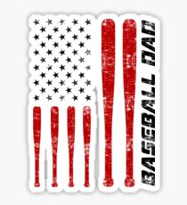Baseball Dad Art | Cute Softball Fan Father Day Art Gift Sticker