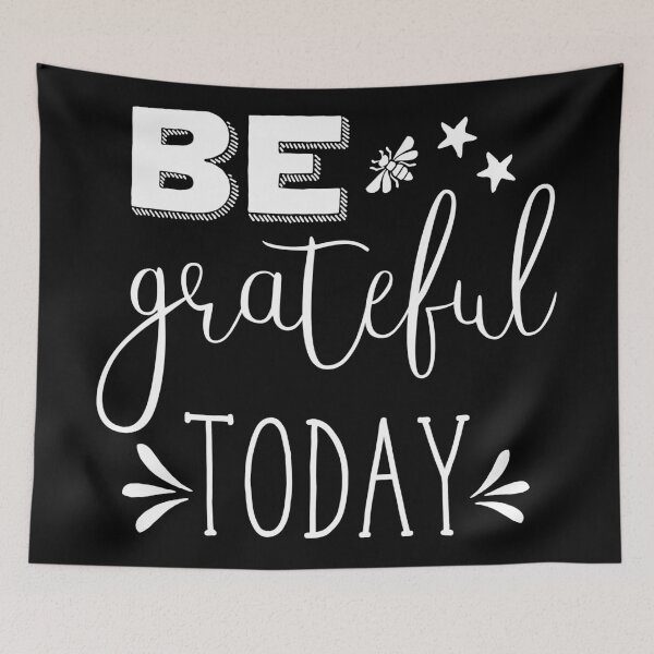 Item preview, Be Grateful today in white designed and sold by jazzydevil.