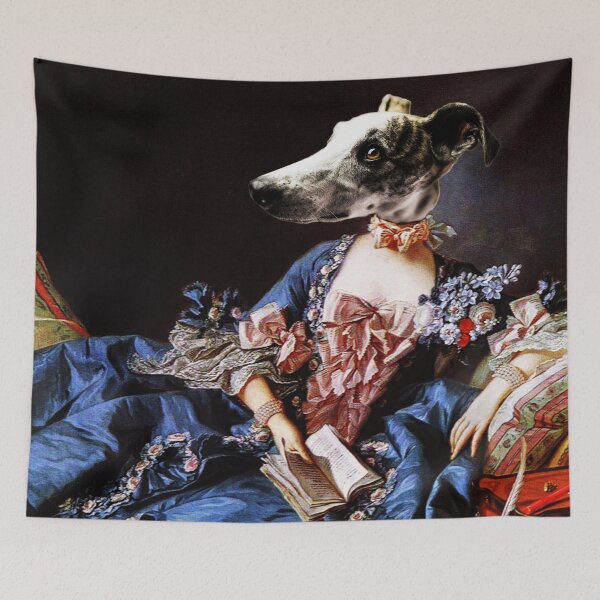 Item preview, Greyhound Madame de Pompadour designed and sold by Marie-Armelle Borel.
