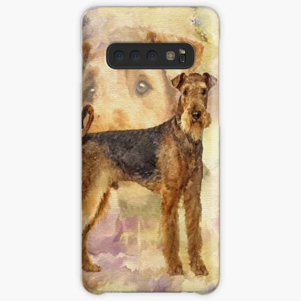 Airedale Terriers Mixed Media Digital art Samsung Galaxy Snap Case