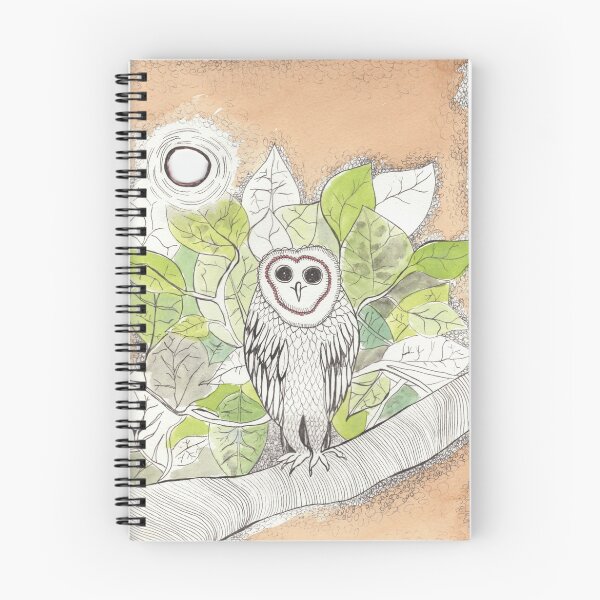 Item preview, owl & moon designed and sold by blissabhilasha.