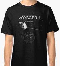 Camiseta clásica Voyager 1-La nave espacial más lejana de la humanidad-40 años en el espacio-Ciencia-Astronomía