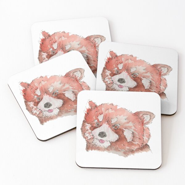 Item preview, Red Panda Watercolour designed and sold by J3ssv1olet.