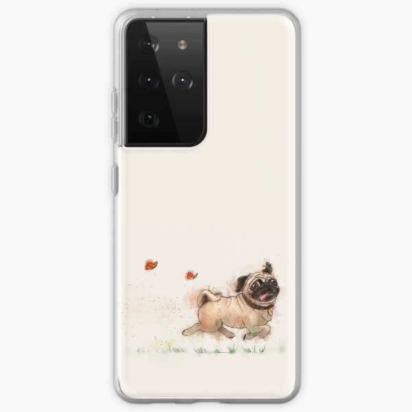Item preview, The Furminator Pug Watercolor Design in Beige Color designed and sold by Thubakabra.