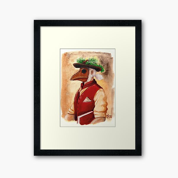 Steampunk Oil Painting (print) Framed Art Print