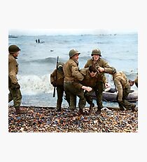 Omaha Beach landing - D Day Photographic Print