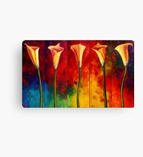 Calla Lilies Glow Canvas Print