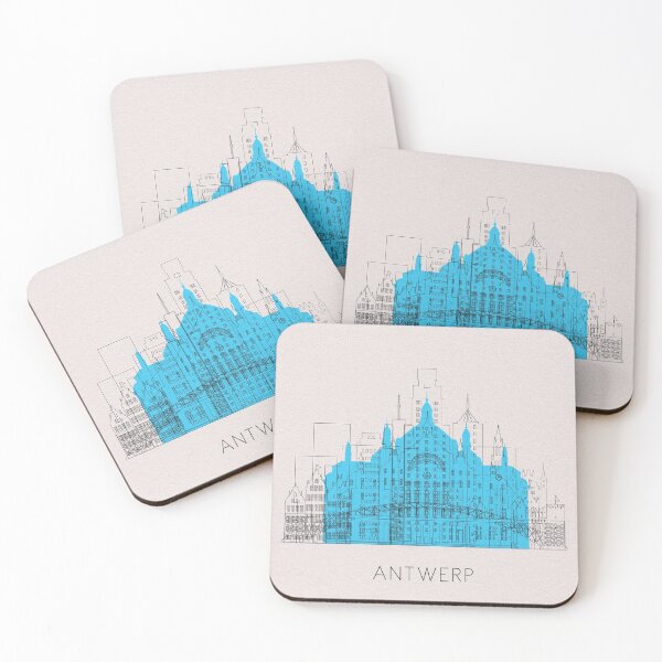 Item preview, Antwerp Landmarks Poster designed and sold by A Deniz Akerman.