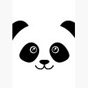 Cute Panda Face Print Spiral Notebook By Ericsj11 Redbubble