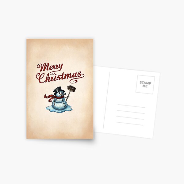 Snowman Postcard