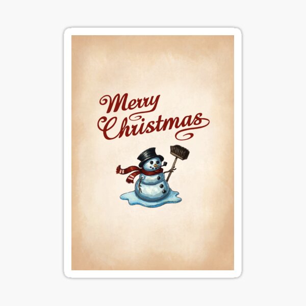 Snowman Sticker