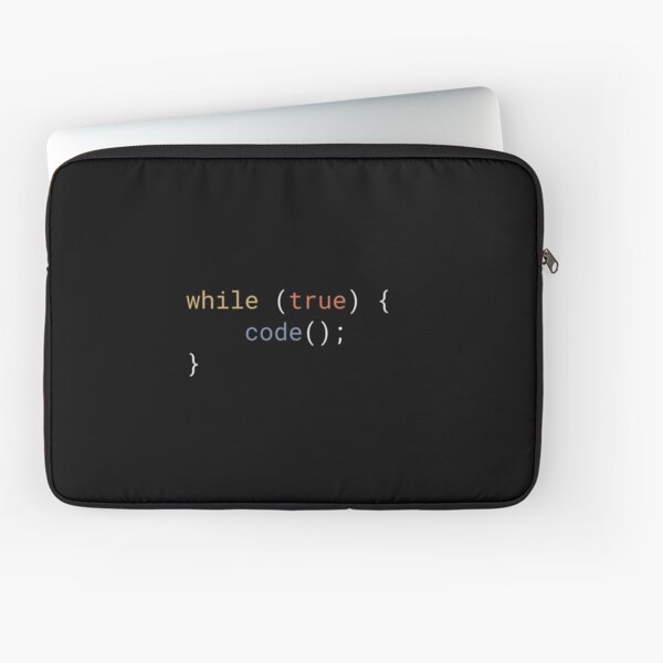 JavaScript - While True Code Laptop Sleeve