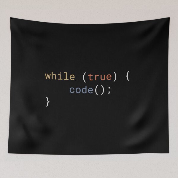 Item preview, JavaScript - While True Code designed and sold by developer-gifts.