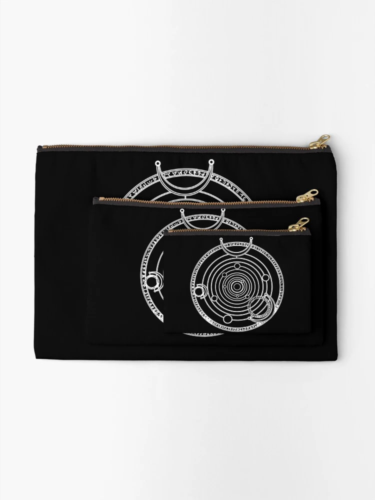 Thumbnail 2 of 4, Zipper Pouch, Solar System Geometry Rune designed and sold by RetroFuchs.