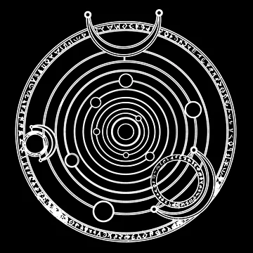 Artwork thumbnail, Solar System Geometry Rune by RetroFuchs