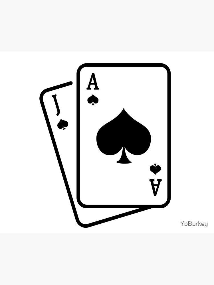 Blank Playing Card Ace Spades by Bigalbaloo Stock