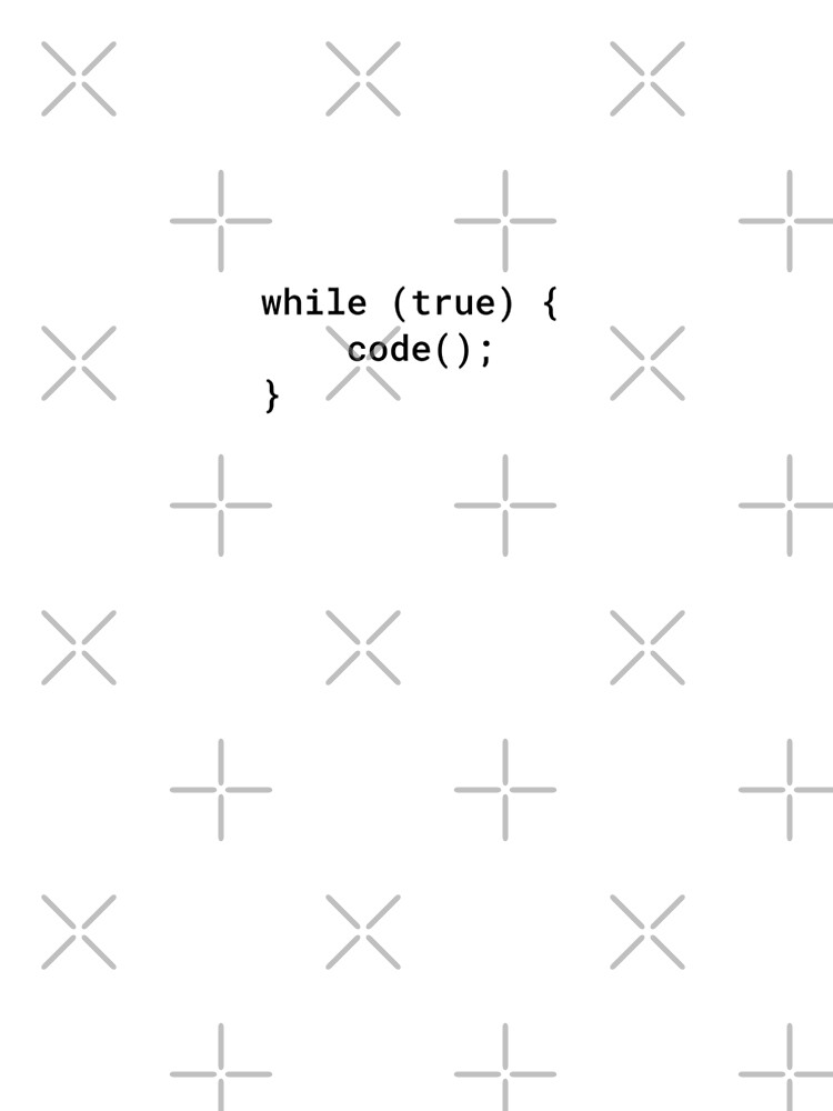 Thumbnail 5 of 5, A-Line Dress, JavaScript - While True Code (Inverted) designed and sold by developer-gifts.