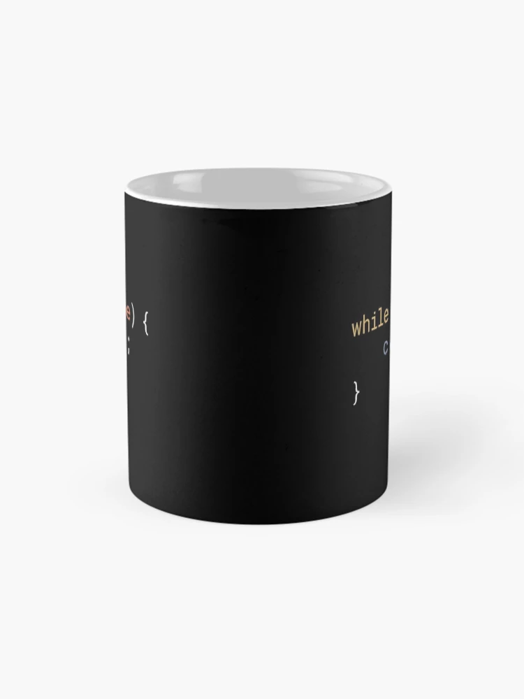 Thumbnail 4 of 6, Coffee Mug, JavaScript - While True Code designed and sold by developer-gifts.