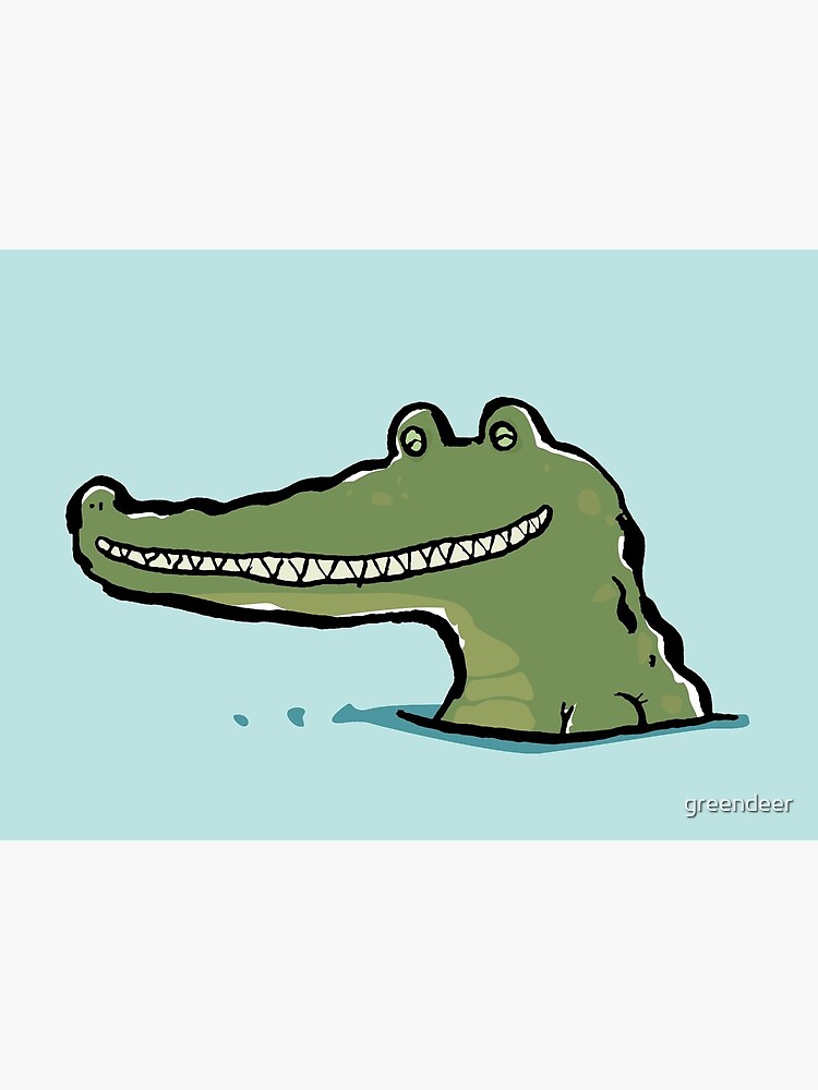 A happy crocodile A happy crocodile