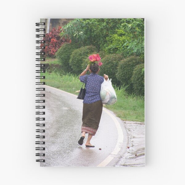 Artikelvorschau, Old Hmong woman with Flowers-umbrela entworfen und verkauft von Floly.