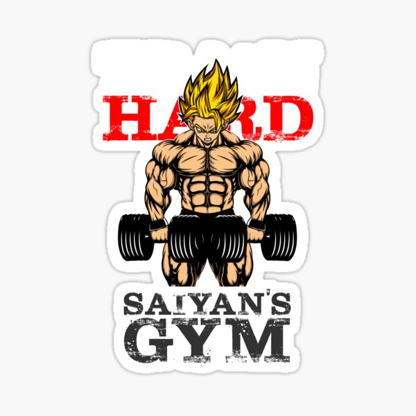 Goku Gym Stickers Redbubble - roblox gym decals