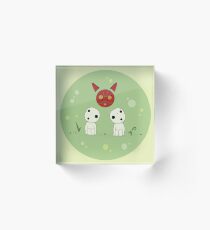 Kodama and Princess Mononoke Acrylic Block