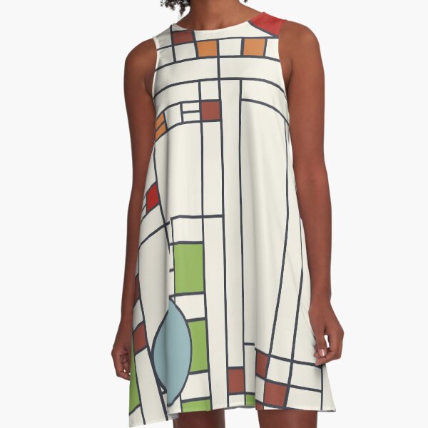 Frank Lloyd Wright S02 Vestido acampanado
