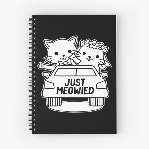 Item preview, "Just Meowed" Sweet Cats Wedding Gift Meowed designed and sold by Manisma Road.