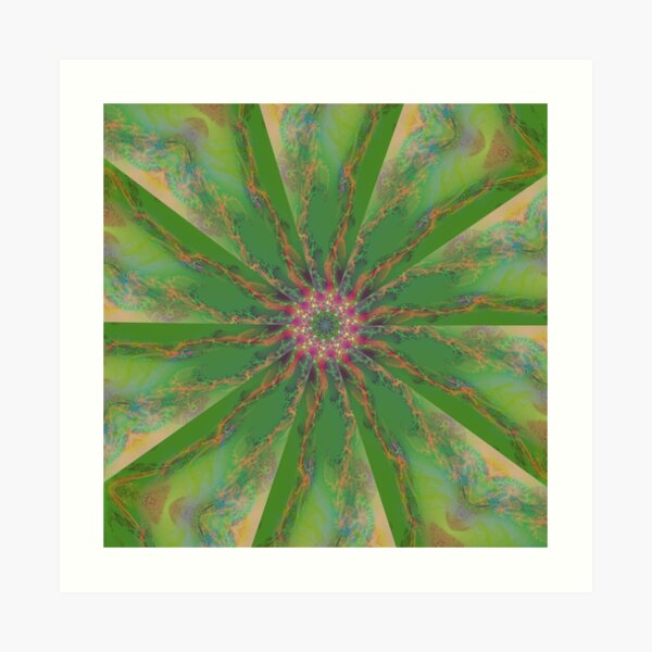 Fraktal Jungle Kunstdruck