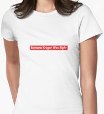 Patriot Act Hasan Minhaj Barbara Kruger Was Right Women's Fitted T-Shirt