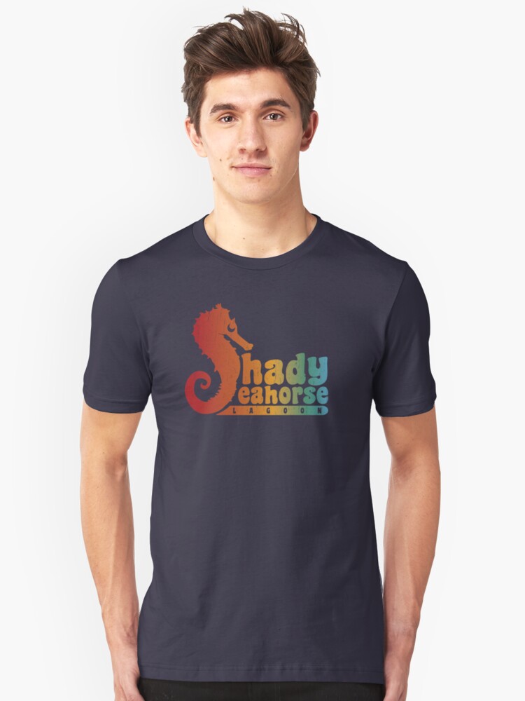 Alternate view of Shady Seahorse Lagoon Slim Fit T-Shirt
