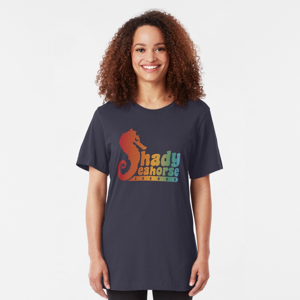 Shady Seahorse Lagoon Slim Fit T-Shirt