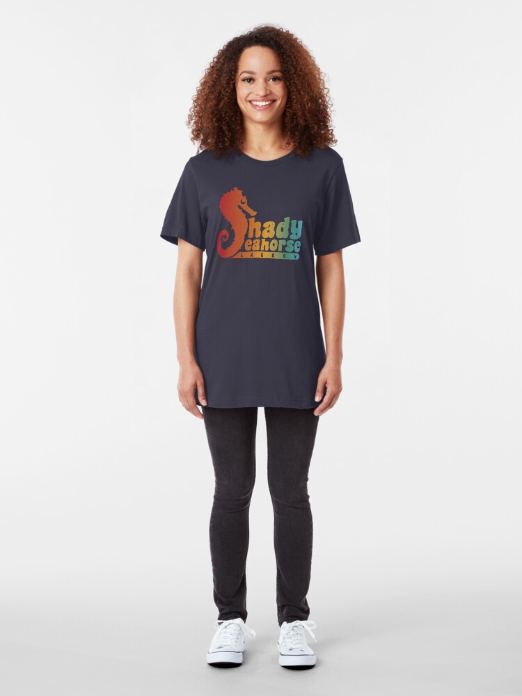 Alternate view of Shady Seahorse Lagoon Slim Fit T-Shirt