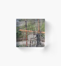 Ropes, Masts And Rigging Acrylic Block