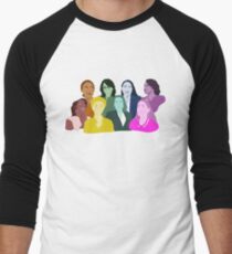 Rainbow Wave Men's Baseball Âľ T-Shirt